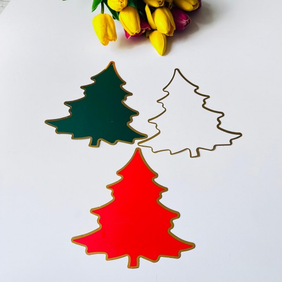 Etiket,Çam Ağaç Yaldız