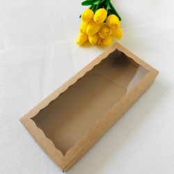 12,5x30x3,5 Pencereli Kurabiye Kutusu