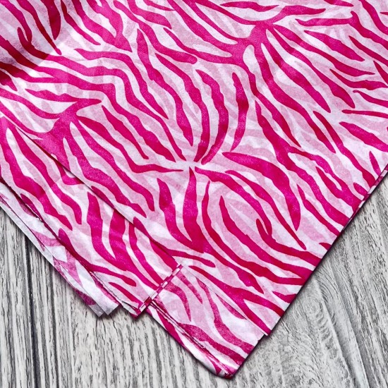 Pelur Kağıdı Fuşya Çizgili