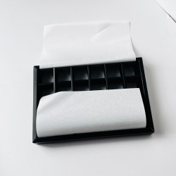 Yağlı Kağıt,24 Bölmeli Çikolata Kutusu Uyumlu