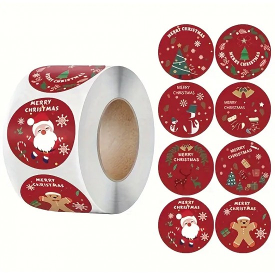 Sticker Yapışkanlı,Noel Karışık Desen