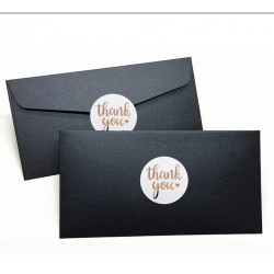 Sticker Yapışkanlı,Yaldız Bronz Thank You