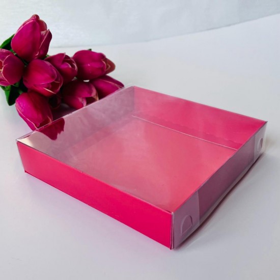 21x21x4 Asetat Kapaklı Karton Kutu