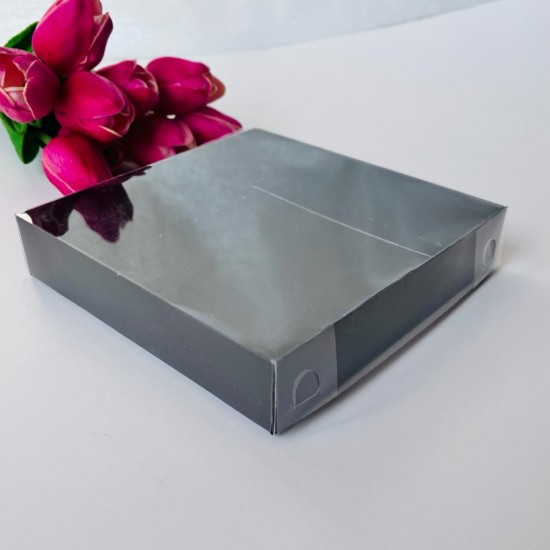 21x21x4 Asetat Kapaklı Karton Kutu