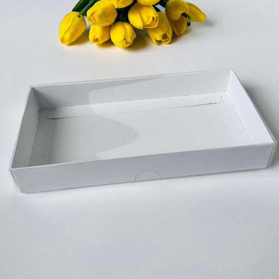 10x20x3 Asetat Kapaklı Kurabiye Kutusu 10x20x3 Asetat Kapaklı Kurabiye Kutusu