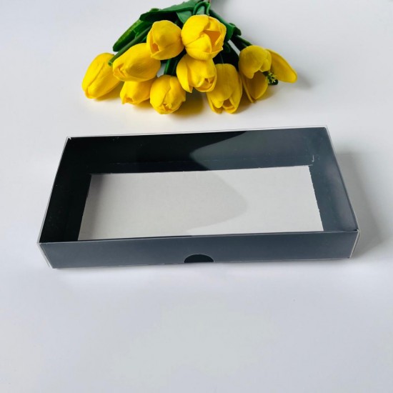 10x20x3 Asetat Kapaklı Kurabiye Kutusu 10x20x3 Asetat Kapaklı Kurabiye Kutusu