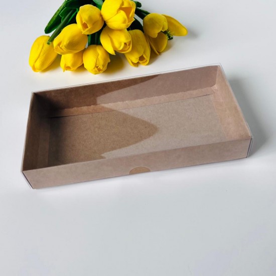 10x20x3 Asetat Kapaklı Kurabiye Kutusu 10x20x3 Asetat Kapaklı Kurabiye Kutusu