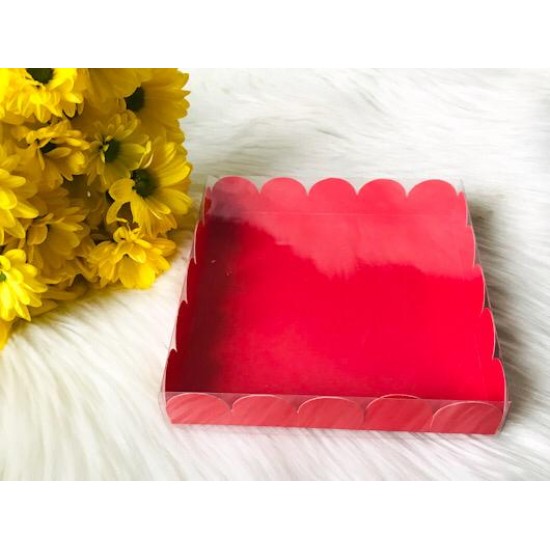 15x15x3 Asetat Kapaklı Desenli Kutu