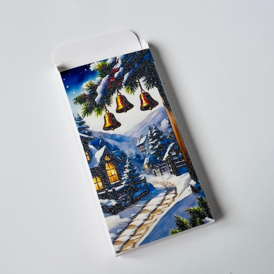 Tablet Çikolata Kutusu Simli Detay Tablet Çikolata Kutusu Simli Detay