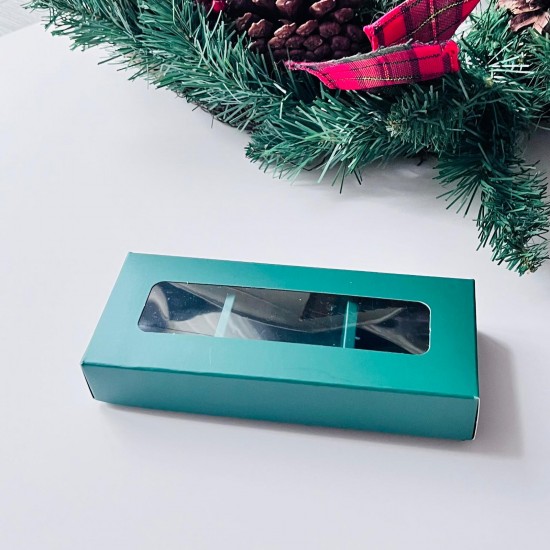 3 Bölmeli Pencereli Bonbon Çikolata Kutusu