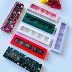 5 Bölmeli Pencereli Bonbon Çikolata Kutusu 5 Bölmeli Pencereli Bonbon Çikolata Kutusu