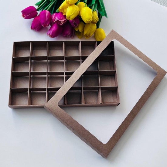 24 Bölmeli Çikolata Kurabiye Kutusu (24 days) 