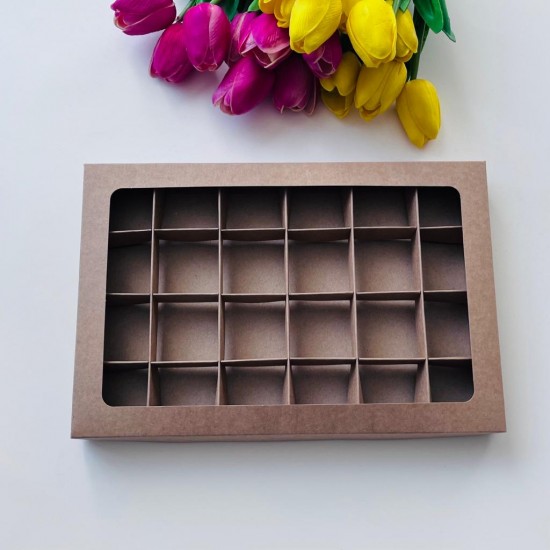 24 Bölmeli Çikolata Kurabiye Kutusu (24 days) 