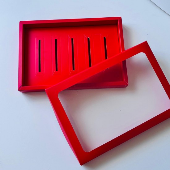 5 Bölmeli Pencereli Stick-Bar Çikolata Kutusu