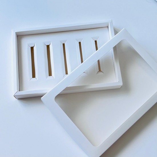 5 Bölmeli Pencereli Stick-Bar Çikolata Kutusu