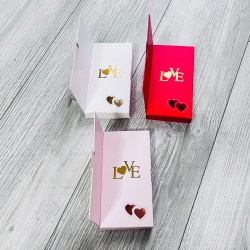 Tablet Çikolata Kutusu Gold Yaldız Love