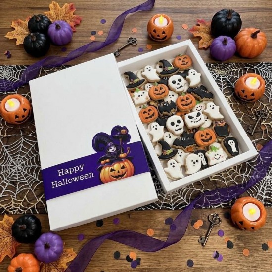 Halloween Temalı Karton Kutusu 18x30x2,5 cm Halloween Temalı Karton Kutusu 18x30x2,5 cm