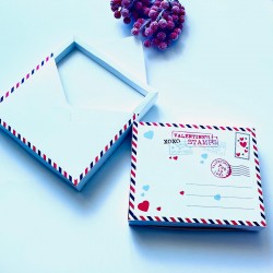 Zarf Tasarım Kurabiye-Stick Çikolata Kutusu