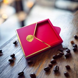 Zarf Tasarım Gold Yaldız Kurabiye-Stick Çikolata Kutusu Zarf Tasarım Gold Yaldız Kurabiye-Stick Çikolata Kutusu