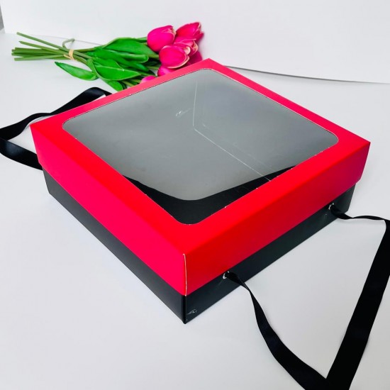 25x25x10 Pencereli Taşıma Kutusu 