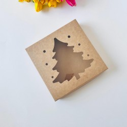 21x21x4 Pencereli Çam Ağacı Tasarım Karton Kutu 21x21x4 Pencereli Çam Ağacı Tasarım Karton Kutu
