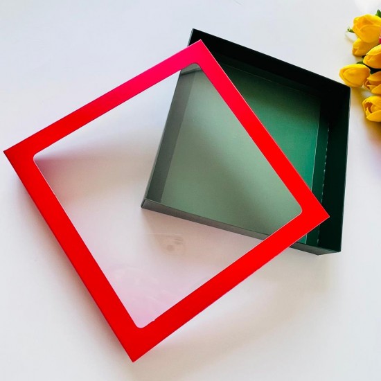 21x21x4 Pencereli Karton Kutu 21x21x4 Pencereli Karton Kutu