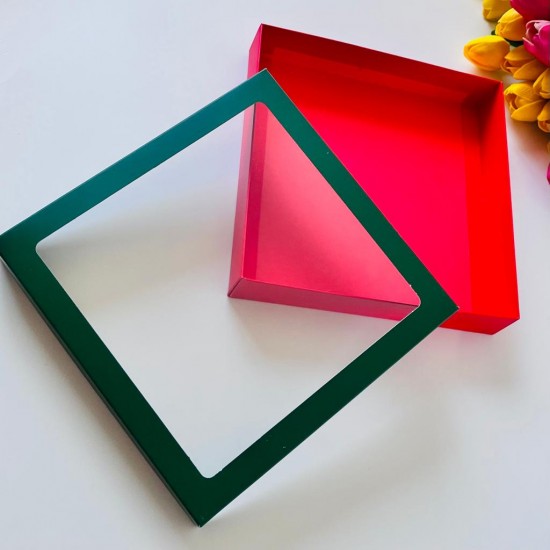 21x21x4 Pencereli Karton Kutu 21x21x4 Pencereli Karton Kutu