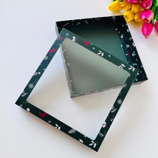 21x21x4 Pencereli Karton Kutu 21x21x4 Pencereli Karton Kutu