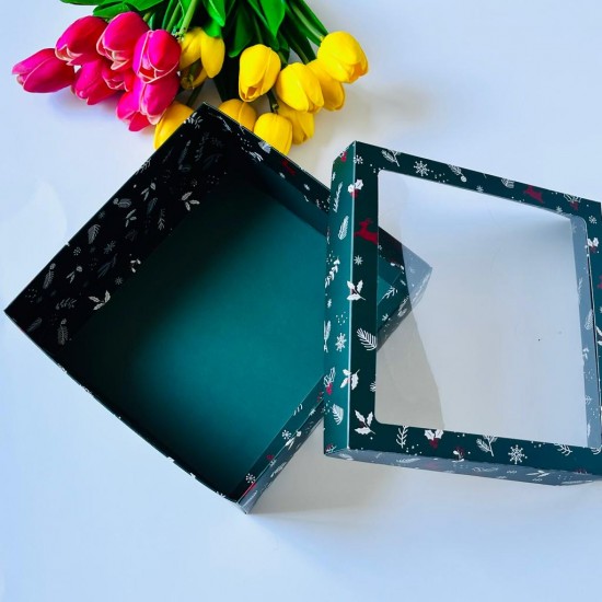 21x21x8 Pencereli Karton Kutu 