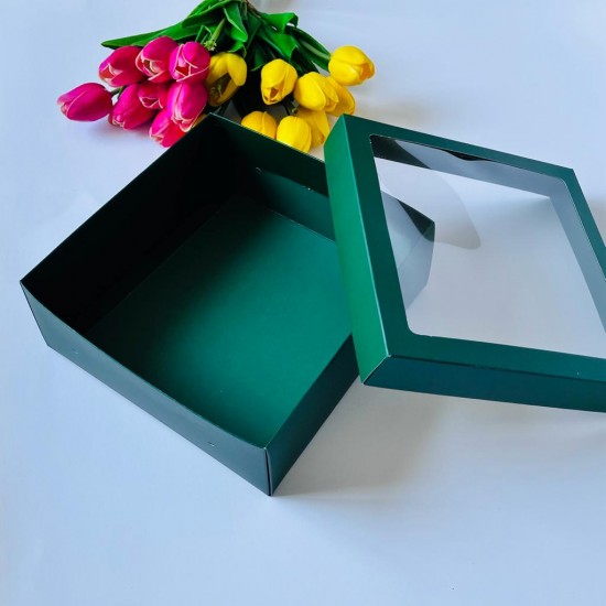 21x21x8 Pencereli Karton Kutu 