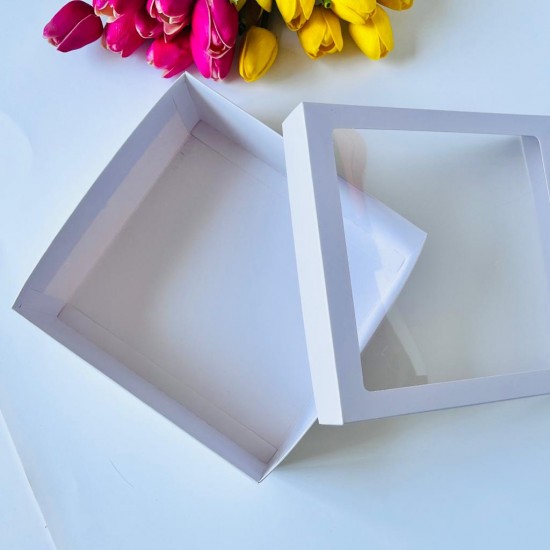 21x21x8 Pencereli Karton Kutu 