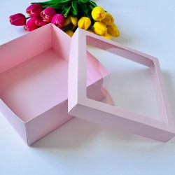 21x21x8 Pencereli Karton Kutu 