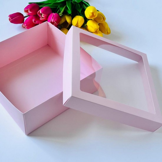 21x21x8 Pencereli Karton Kutu 