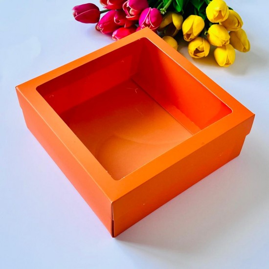 21x21x8 Pencereli Karton Kutu 