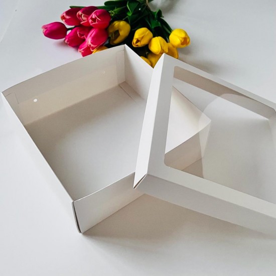 21x21x8 Pencereli Karton Kutu 