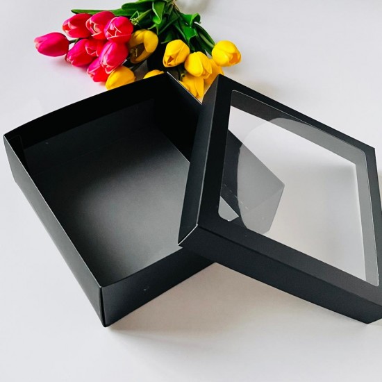 21x21x8 Pencereli Karton Kutu 