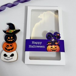 Hallowen Temalı Pencereli Kutu 18x30x2,5 cm 