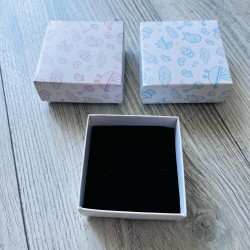 Takı Kutusu Süngerli 8x8x3,5 Bebek Desen