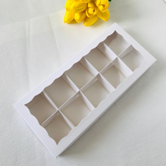 10 Bölmeli Pencereli Kutu (12,5x30x3,5)