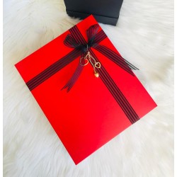 25x30x9 Karton Kutu Yılbaşı Desen