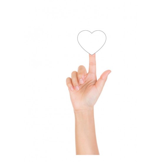 Sticker Yapışkanlı,Kalp 
