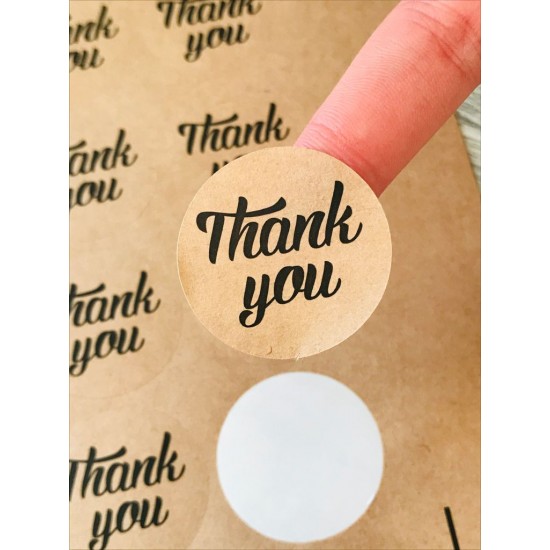 Sticker Kraft,Thank You