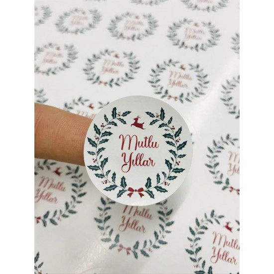 Sticker Yapışkanlı,Mutlu Yıllar-G