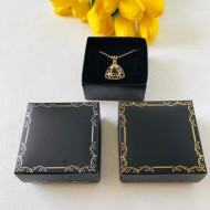 Takı Kutusu Süngerli 8x8x3 Siyah-Desen 3