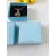 Takı Kutusu Süngerli 8x8x3 Mavi-Desen 3