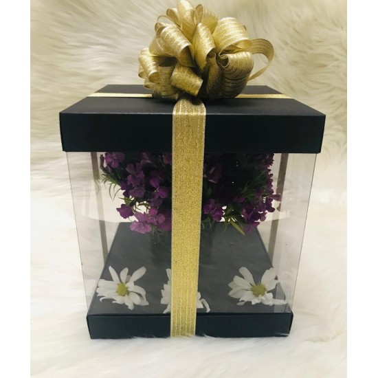 20x20x24  Alt-Üst Karton Asetat Kutu&Pasta Kutusu