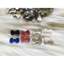Mini Polyester Fiyonk,Papyon Taş (50 adet)