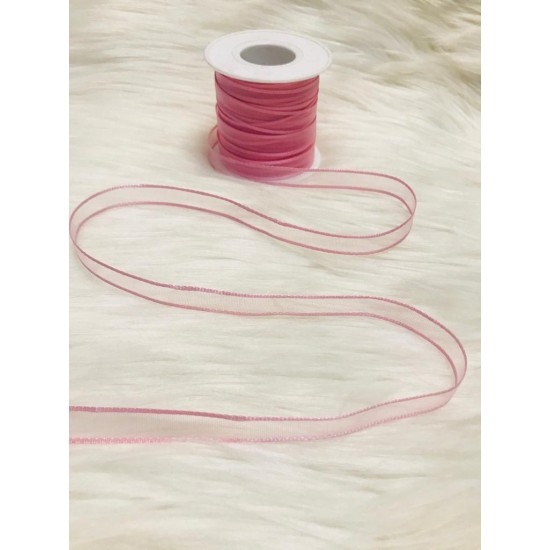 Kurdele Şifon Saten Şeritli 10 mm-10 m