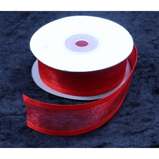 Kurdele Saten Şeritli Organze 