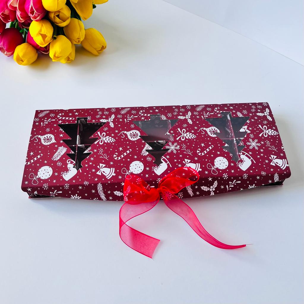 14 Bölmeli Çikolata-Bonbon Kutusu-Yılbaşı — galeri görseli